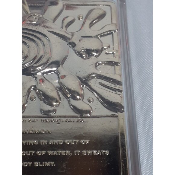 Pokemon 1999 Poliwhirl Gold Bar Card Limited Edition Burger King Gold Plated #61 - Picture 5 of 10